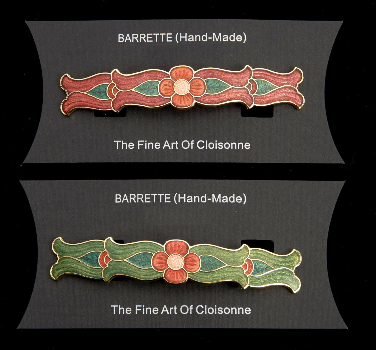 enamel metal hair clip